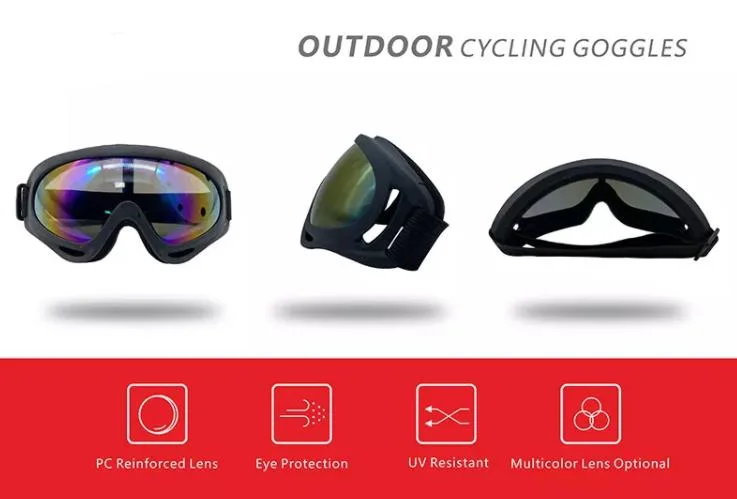 Outdoor Sport Motorcycle Goggles Cycling Mx off-Road Ski ATV Dirt Bike Racing Glasses