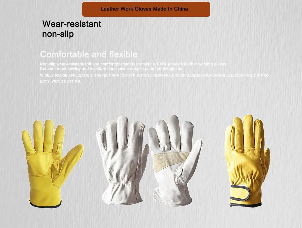 Number One China Factory Directly Wholesale Cheap Leather Working Gloves